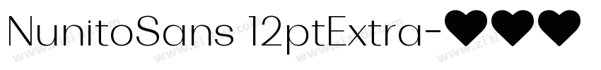 NunitoSans 12ptExtra字体转换